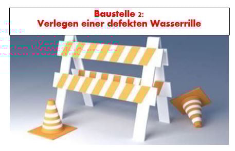 Wasserrinne ersetzen