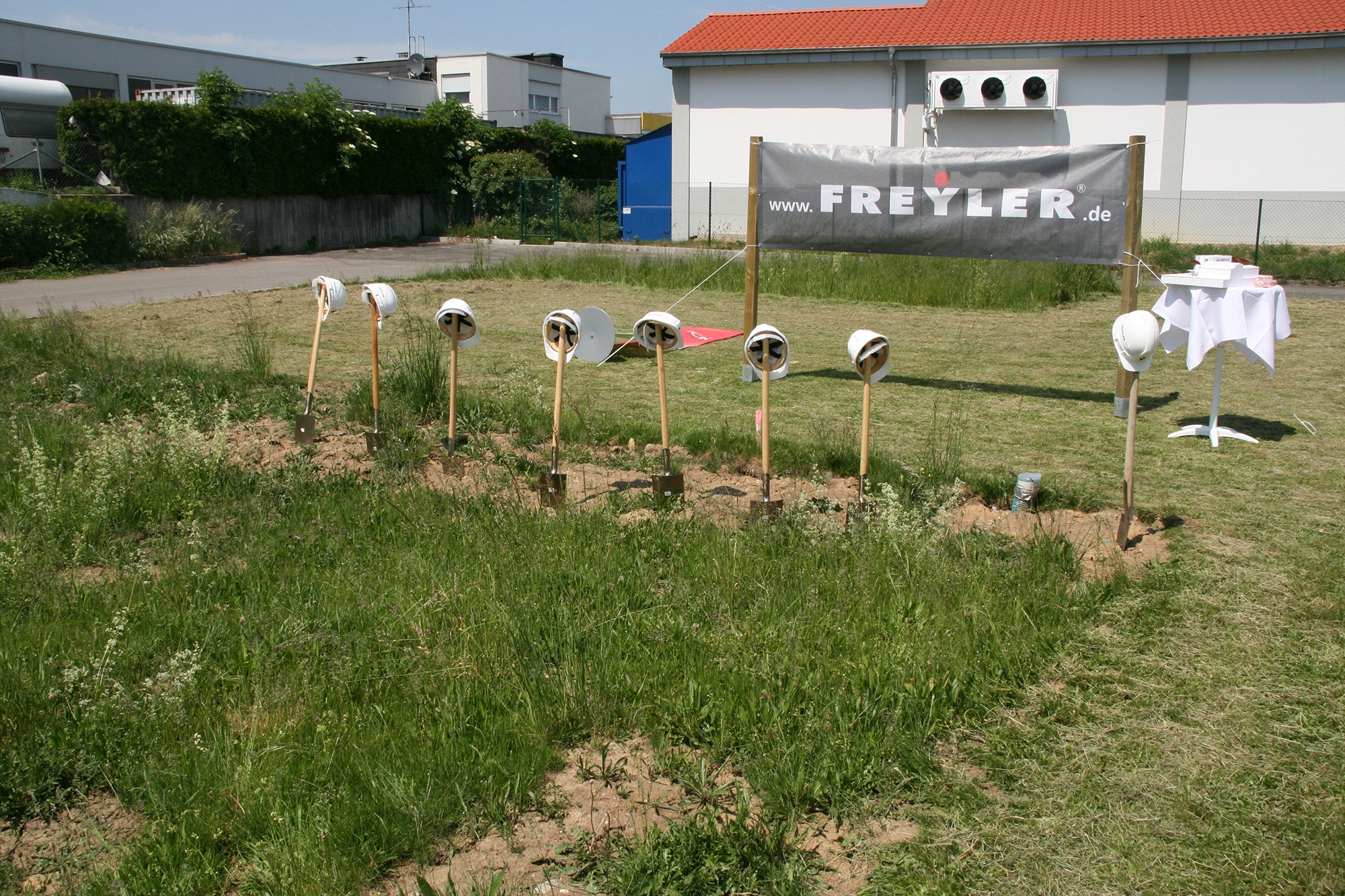  2007年：ラインフェルデンの新社屋の起工式