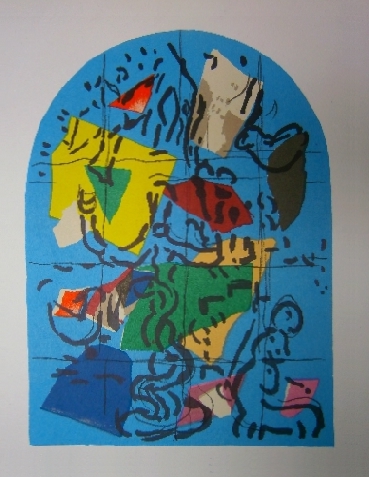 Dan - second color study from Jerusalem Windows PC.049 (1962)