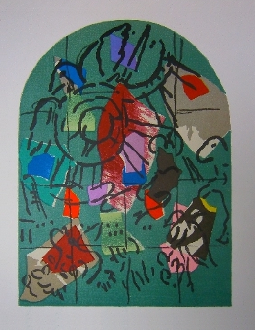 Gad - second color study from Jerusalem Windows PC.049 (1962)