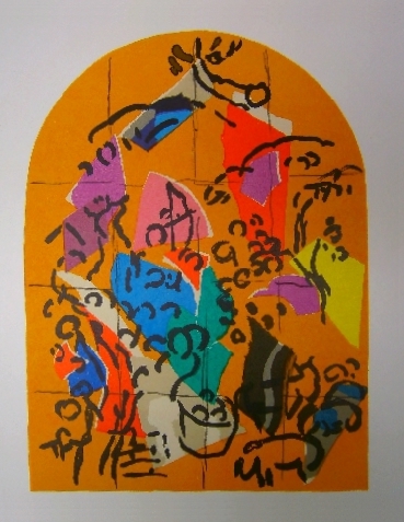 Joseph - second color study from Jerusalem Windows PC.049 (1962)