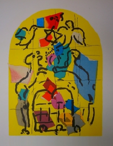 Levi - second color study from Jerusalem Windows PC.049 (1962)