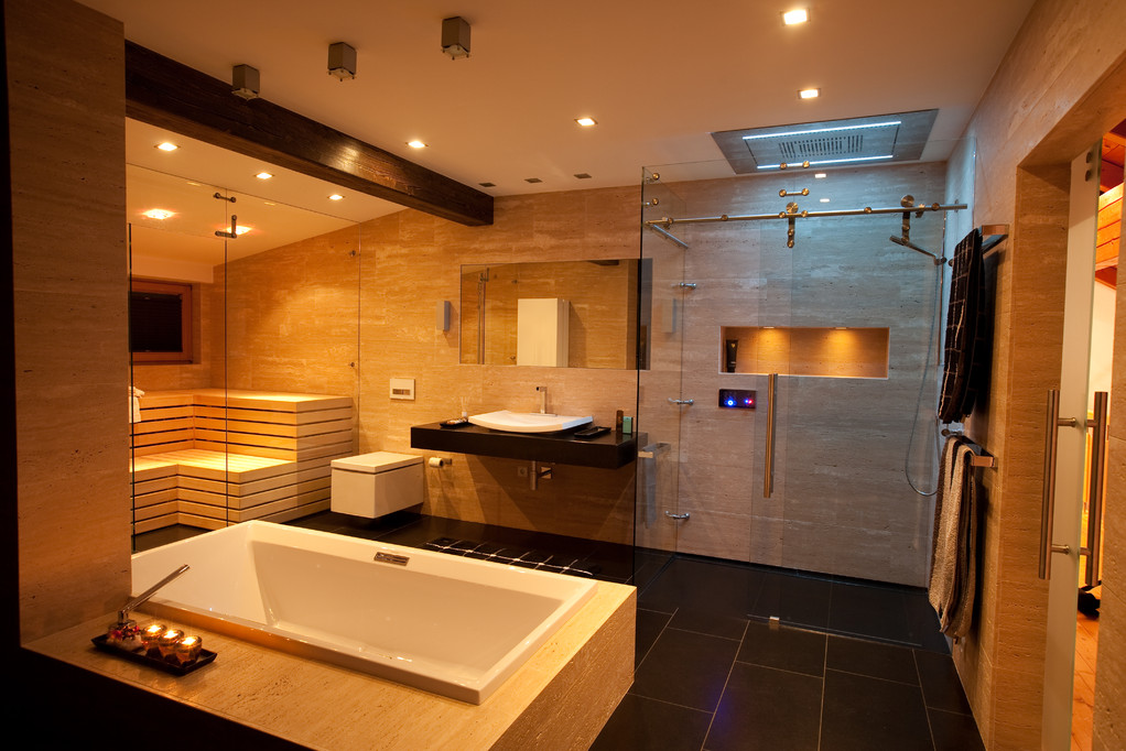 Ein romantischer Charakter im Bad