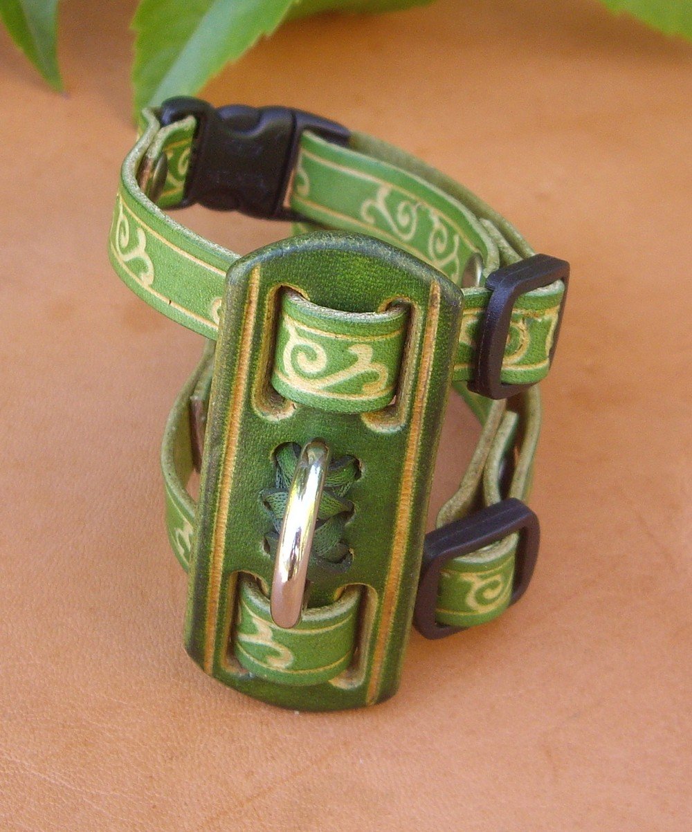 Harnais pour furet celtic vert