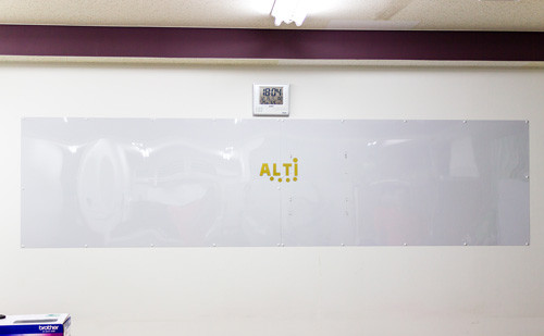 訓練生のなりたい自分を書いてもらうボード設置