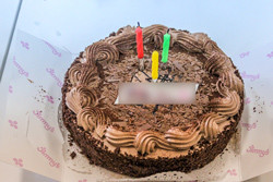 誕生日ケーキの写真