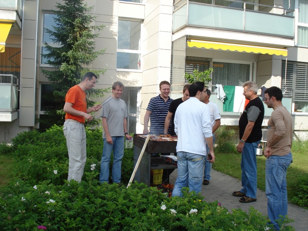 Grillplausch der Mieter im Schlösslifeld