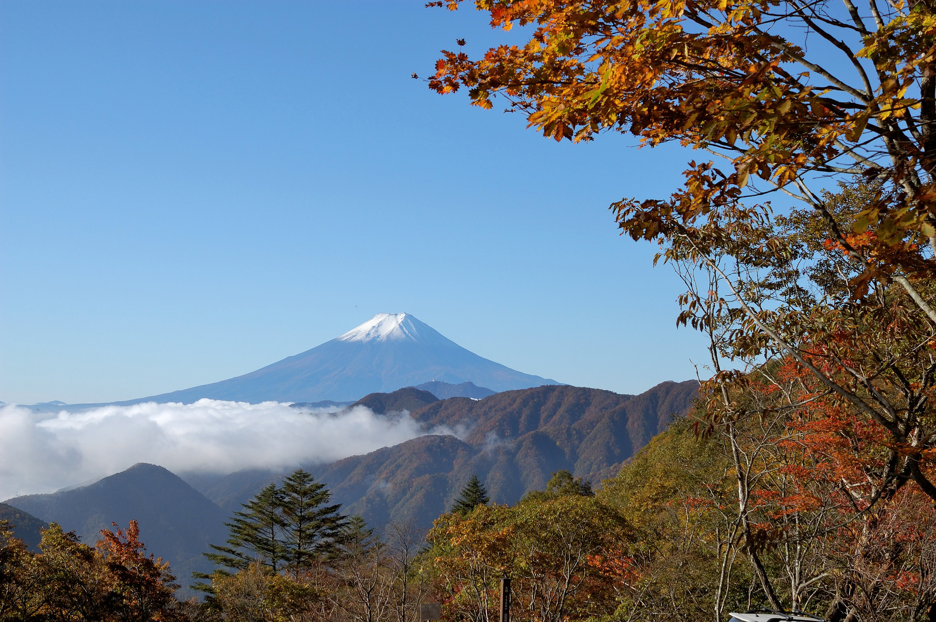 大峠からの眺め　ひと目ところから車で30分