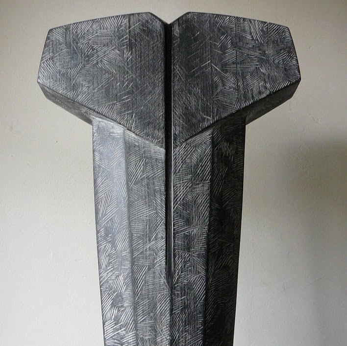 "Torse II" - Hêtre, -H 50 x L 30 cm - 2019. Sculpture de Patrice Poutou