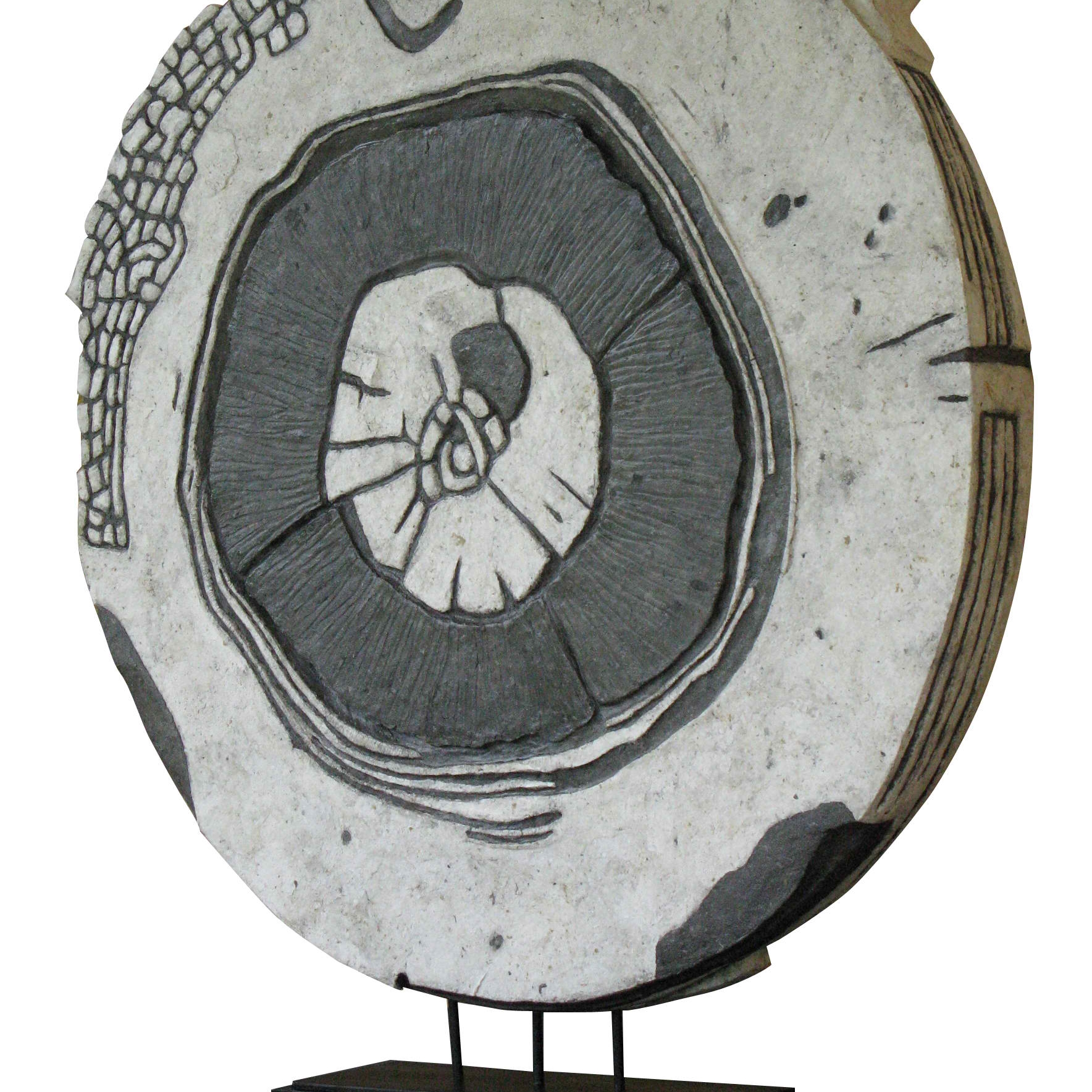 Grand épicentre - Fibre de coton et de lin - 90 cm de diamètre - 2014. Oeuvre de Tatiana Rozenblat