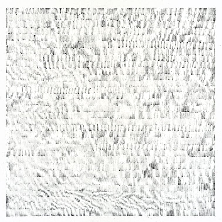 "Abstraction" - Dessin, crayon - Oeuvre de Martine Cazin