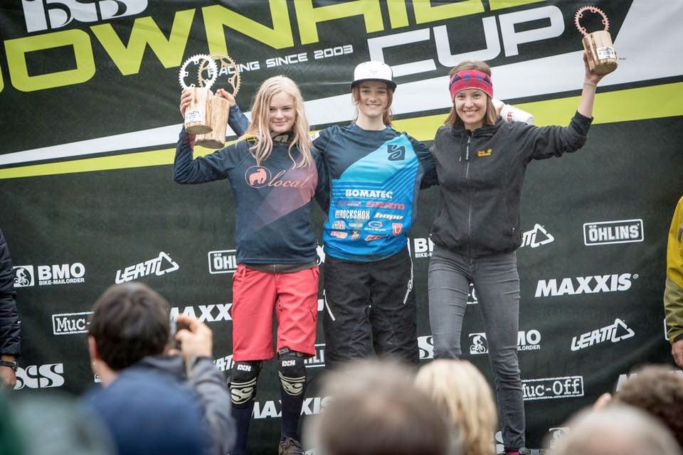 Und hier das Trikot in Aktion auf dem Podest