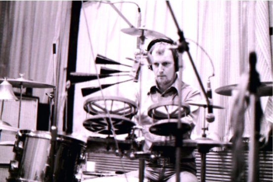 Chris Slade in The Workhouse 1974-5 (Photo: Unknown)