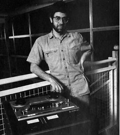 Manfred with his latest toy - Mitsubushi's X-80 transportable two track (Photo: Unknown)