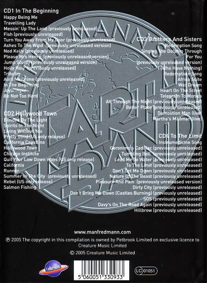 MMEB Odds & Sods Back Cover