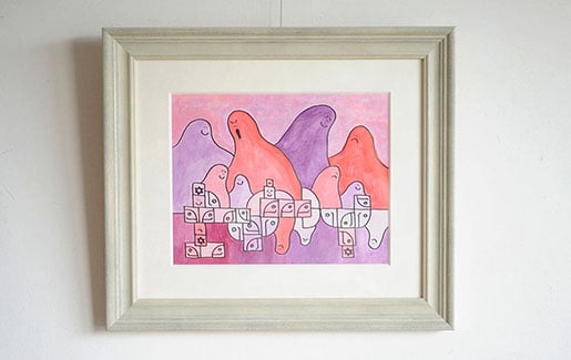 マーク・ゴンザレスの原画を額装しました。