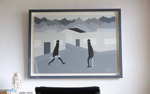 Ly (リィ）の原画を額装しました。