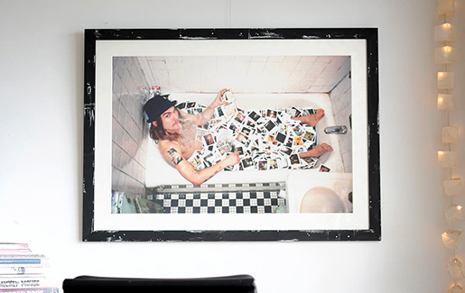 ダッシュ・スノウ、人生最高の１枚を額装しました。