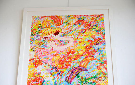 ロッカクアヤコの個展限定ポスターを額装しました。