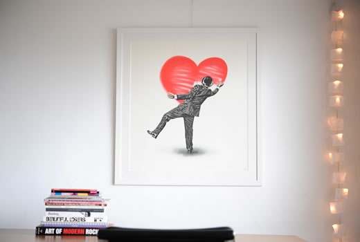 Nick WalkerのLove Vandalを額装しました。