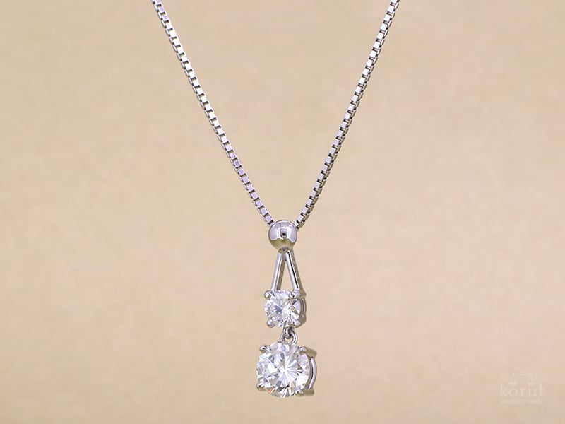 リフォーム後のダイヤモンドペンダント