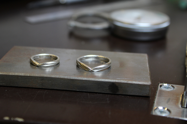 フルオーダーマリッジリング(結婚指輪)制作風景1