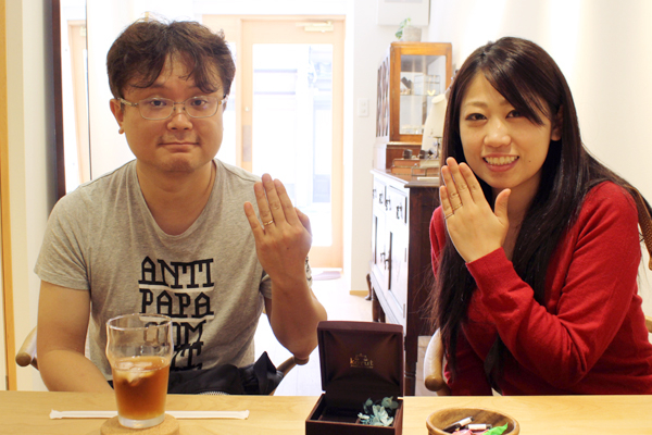 フルオーダーマリッジリング(結婚指輪)制作体験-文字打刻3