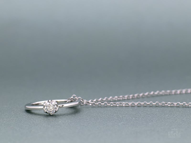 4月の誕生石ダイヤモンドのベビーリング