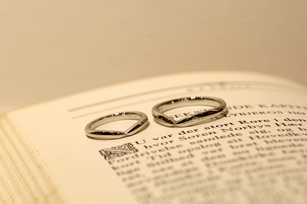 フルオーダーマリッジリング(結婚指輪)完成写真2