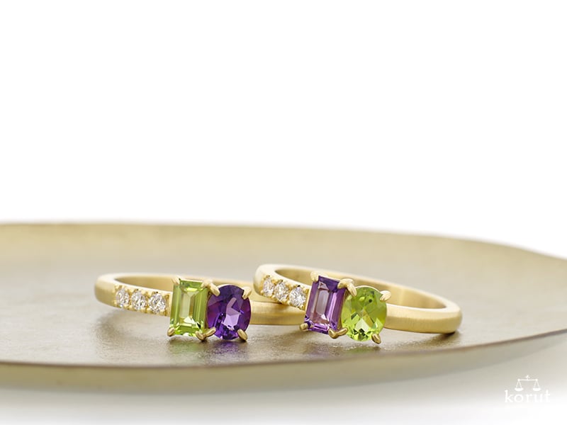 お揃いのエンゲージリング