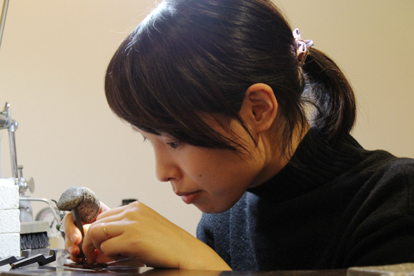 マリッジリング(結婚指輪)制作体験・打刻1