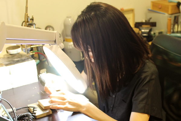 フルオーダーマリッジリング(結婚指輪)制作体験・文字打刻2