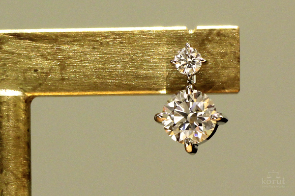 リフォーム後のダイヤモンドピアス