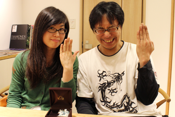 フルオーダーマリッジリング(結婚指輪)納品風景