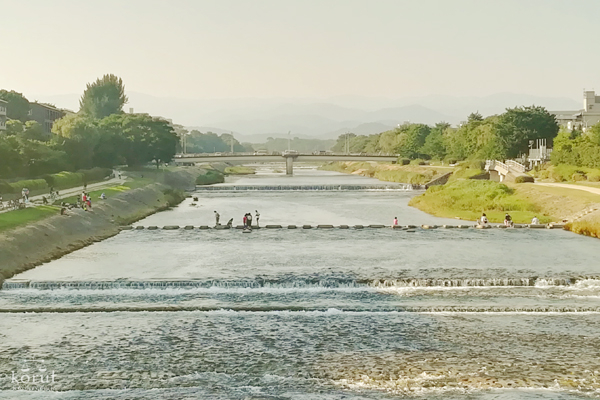二条大橋から見た鴨川