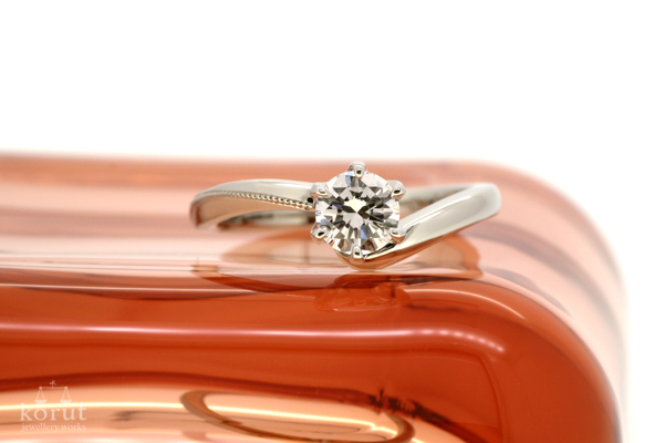 リフォーム後のエンゲージリング（婚約指輪）