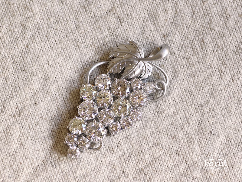 ぶどうモチーフのペンダント（リフォーム後）