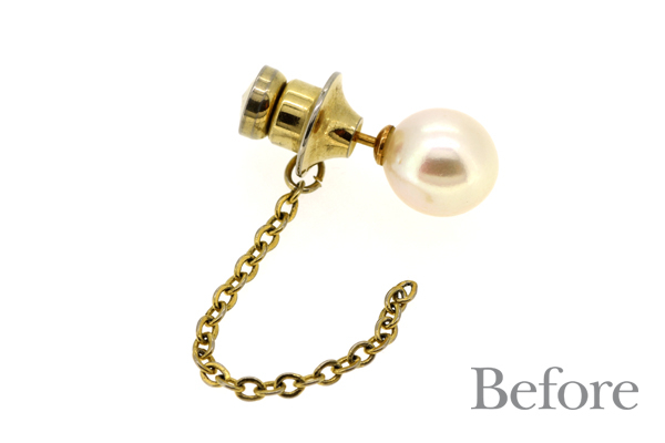 リフォーム前のパール付きタイタック