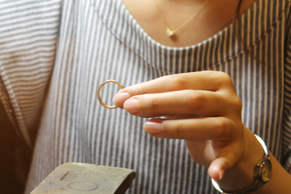 フルオーダーマリッジリング(結婚指輪)制作体験-文字打刻3