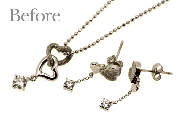 リフォーム前のペンダントとピアス