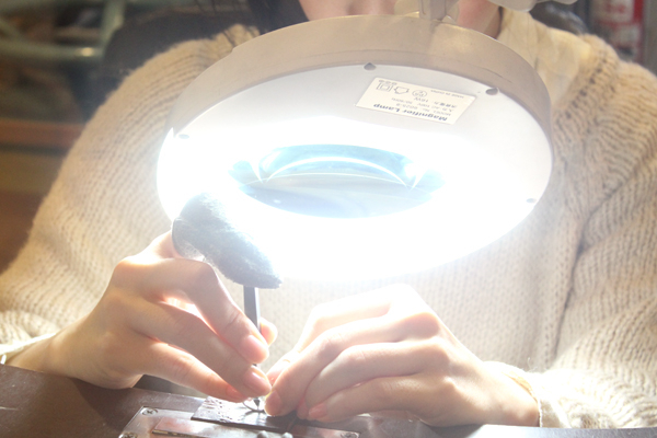 マリッジリング(結婚指輪)制作体験-文字打刻1