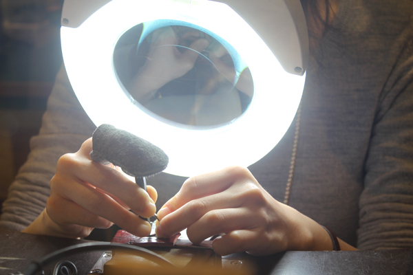 フルオーダーマリッジリング(結婚指輪)制作体験・文字打刻2