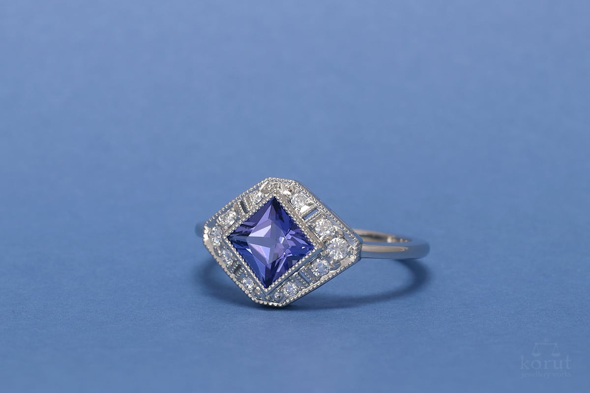 海外でご購入のルースをリングに