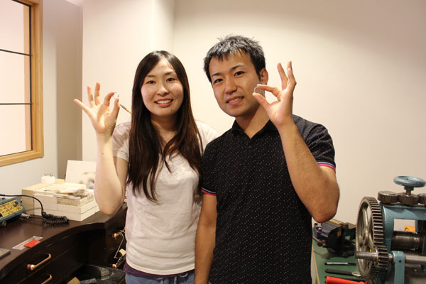 フルオーダーマリッジリング(結婚指輪)制作体験・文字打刻3
