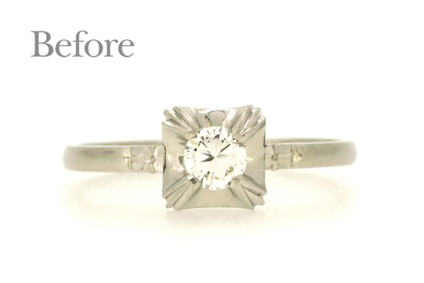 リフォーム前のダイヤモンドリング