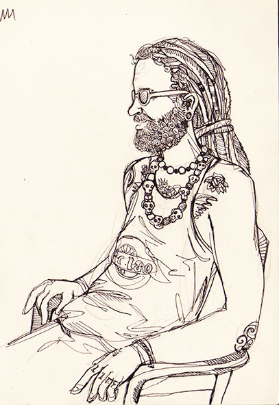 "Alan" (Morocco), fineliner, 2015