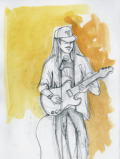 "Steezy Sawyer" (South Africa), pencil & watercolour, 2015