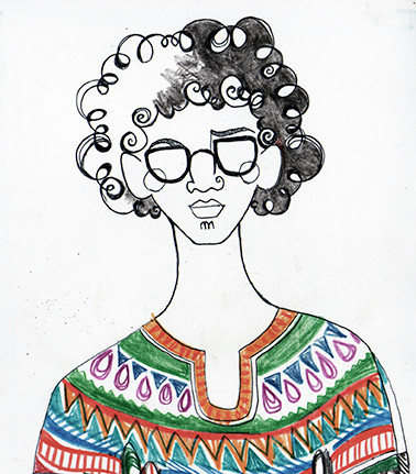 "Cape Town" (South Africa), coloured pencils & fineliner, 2015