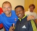 Günter trifft Haile Gebrselassie