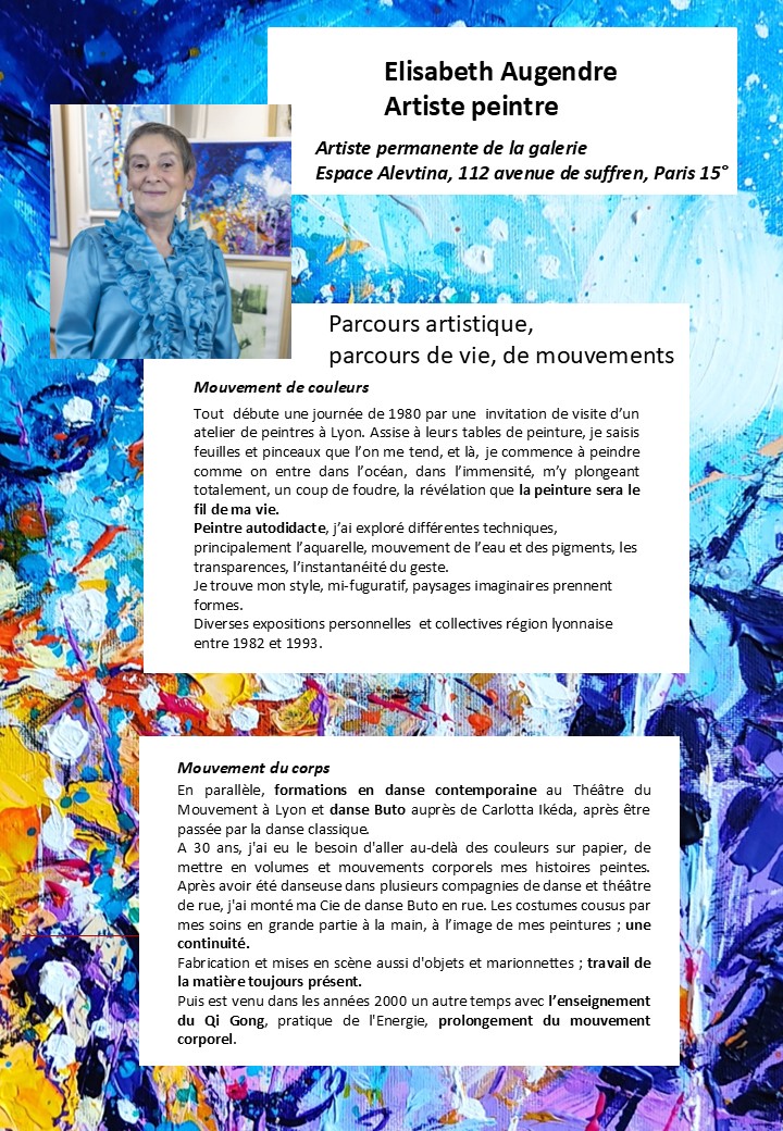 Elisabeth Augendre artiste peintre en Ariège